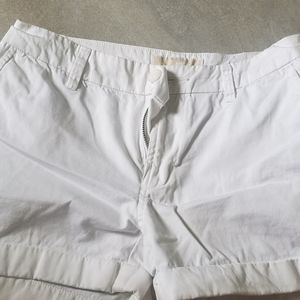 Michael Kors Cuffed White Shorts  00